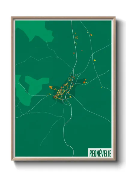 Une affiche de carte sur Regnévelle
