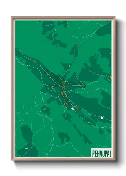 Une affiche de carte sur Rehaupal