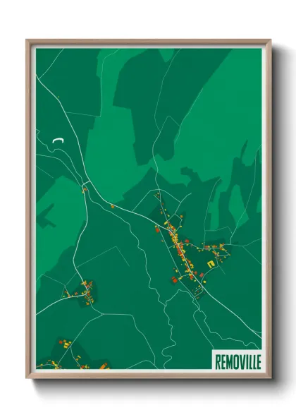 Une affiche de carte sur Removille