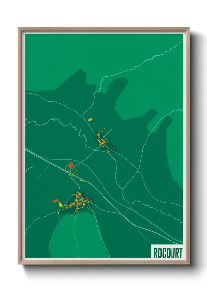 Une affiche de carte sur Rocourt