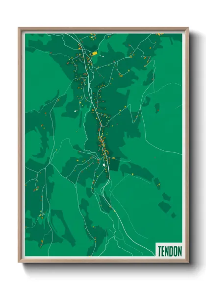 Une affiche de carte sur Tendon