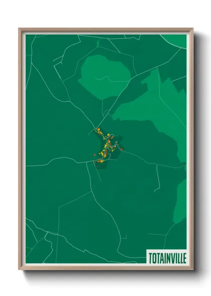 Une affiche de carte sur Totainville