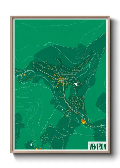 Une affiche de carte sur Ventron