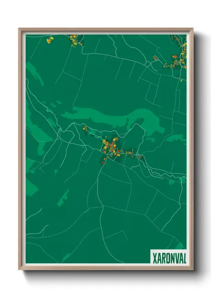 Une affiche de carte sur Xaronval