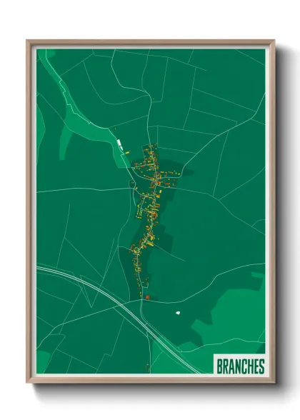 Une affiche de carte sur Branches
