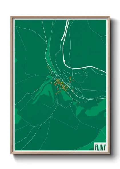 Une affiche de carte sur Fulvy