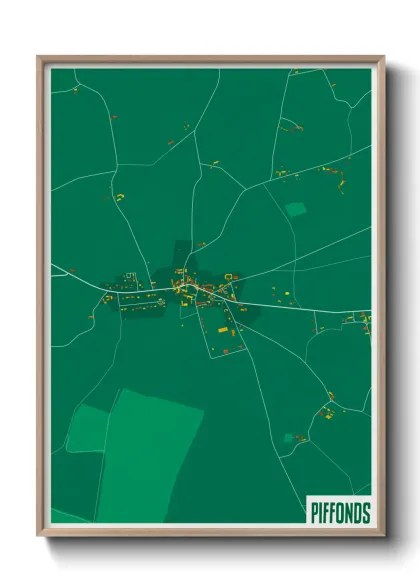 Une affiche de carte sur Piffonds