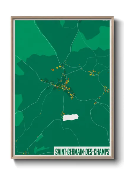 Une affiche de carte sur Saint-Germain-des-Champs