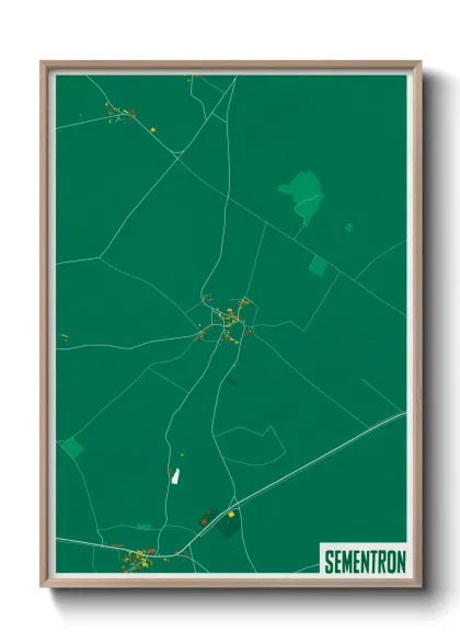 Une affiche de carte sur Sementron