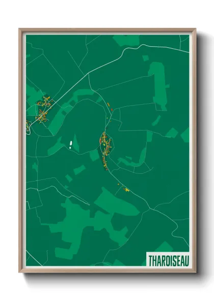 Une affiche de carte sur Tharoiseau