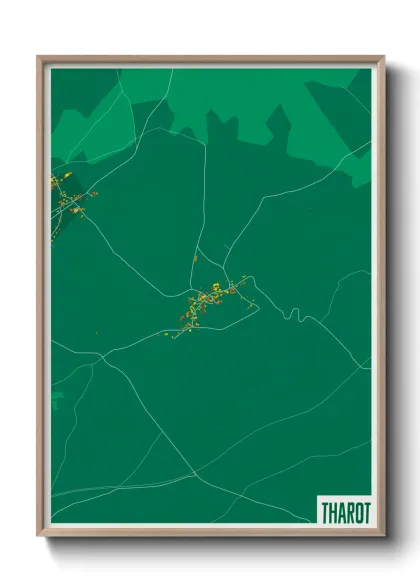 Une affiche de carte sur Tharot