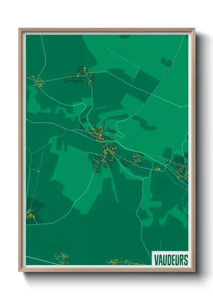 Une affiche de carte sur Vaudeurs