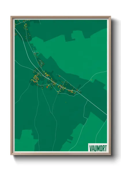 Une affiche de carte sur Vaumort