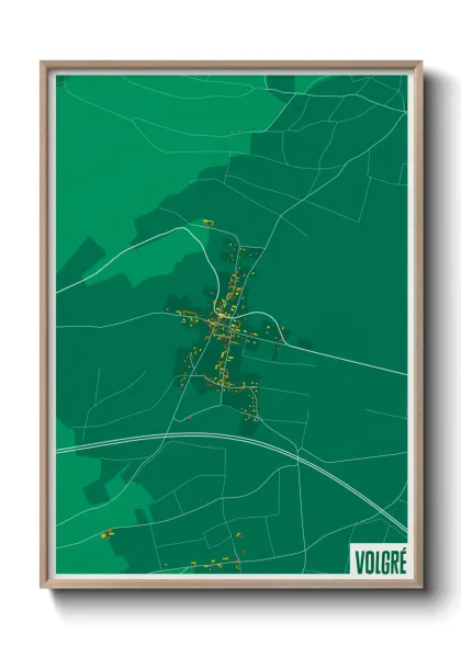 Une affiche de carte sur Volgré