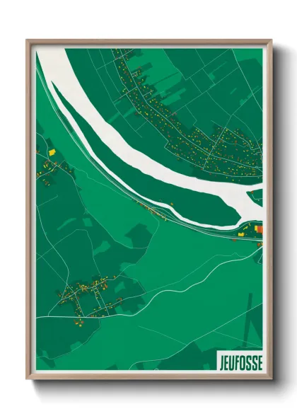 Une affiche de carte sur Jeufosse
