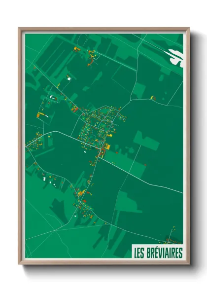 Une affiche de carte sur Les Bréviaires