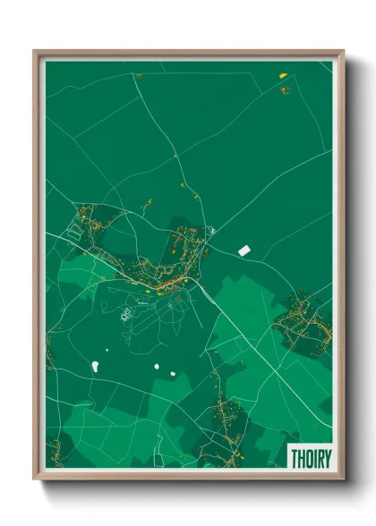 Une affiche de carte sur Thoiry