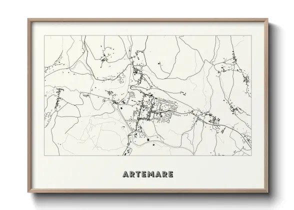 Une affiche de carte sur Artemare