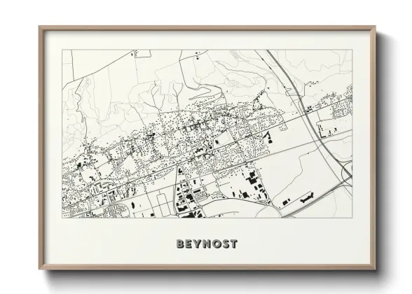 Une affiche de carte sur Beynost