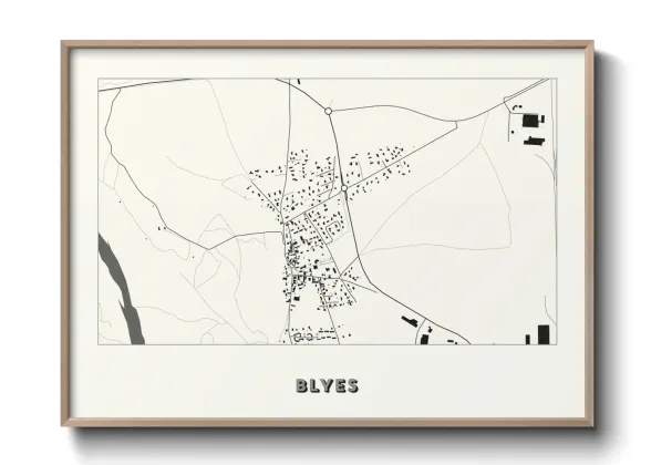 Une affiche de carte sur Blyes