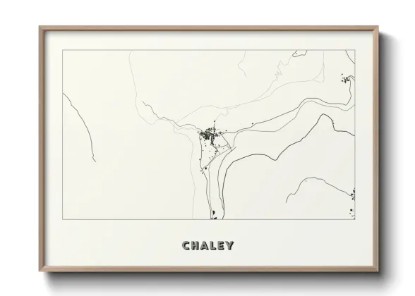 Une affiche de carte sur Chaley