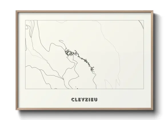 Une affiche de carte sur Cleyzieu