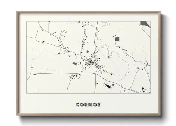 Une affiche de carte sur Cormoz