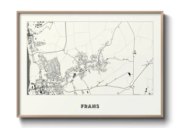 Une affiche de carte sur Frans
