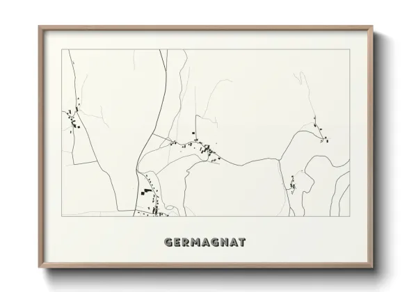 Une affiche de carte sur Germagnat