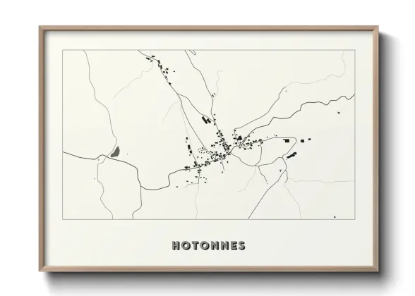 Une affiche de carte sur Hotonnes