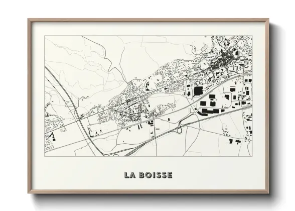 Une affiche de carte sur La Boisse