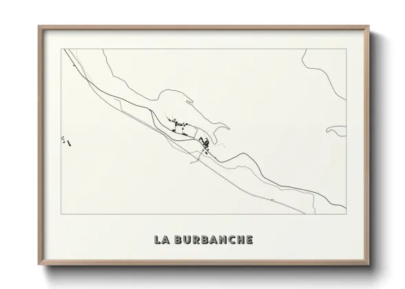 Une affiche de carte sur La Burbanche