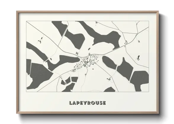 Une affiche de carte sur Lapeyrouse