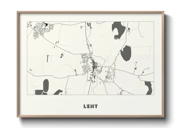 Une affiche de carte sur Lent
