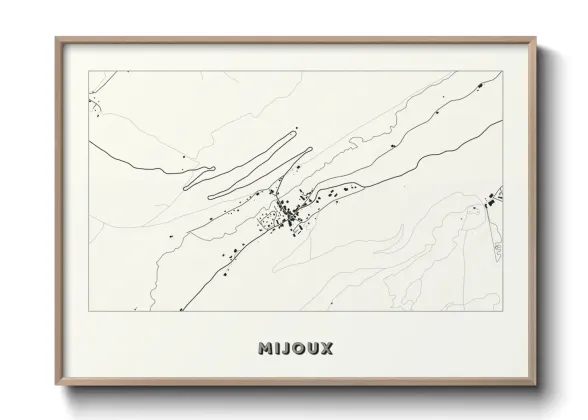 Une affiche de carte sur Mijoux