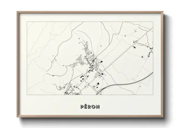 Une affiche de carte sur Péron
