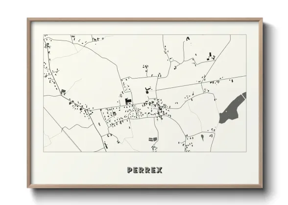 Une affiche de carte sur Perrex