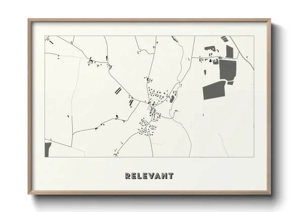 Une affiche de carte sur Relevant