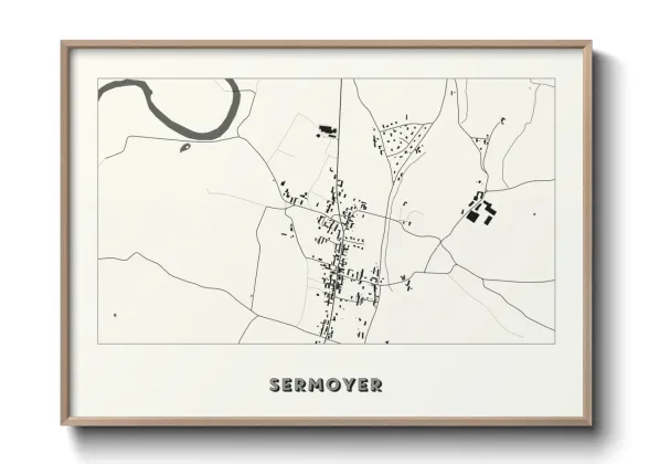 Une affiche de carte sur Sermoyer