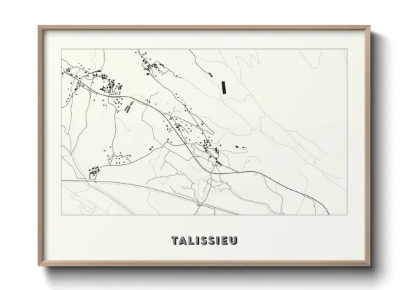 Une affiche de carte sur Talissieu