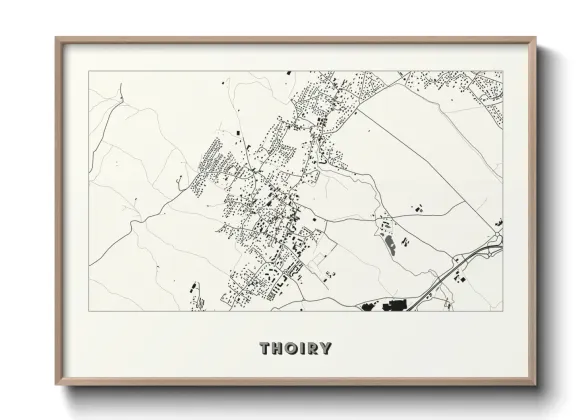 Une affiche de carte sur Thoiry