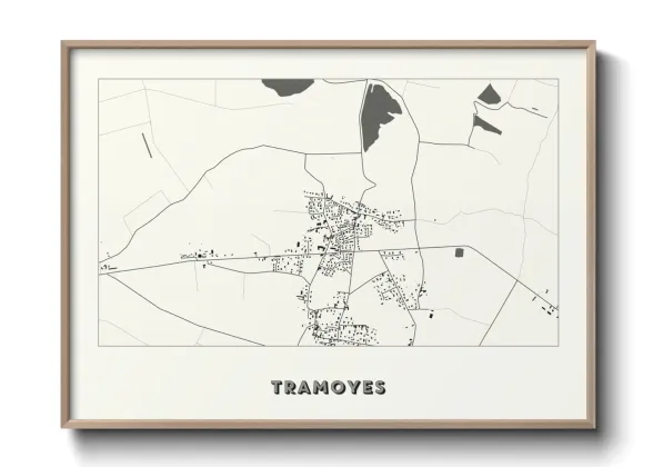 Une affiche de carte sur Tramoyes