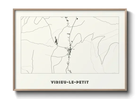 Une affiche de carte sur Virieu-le-Petit