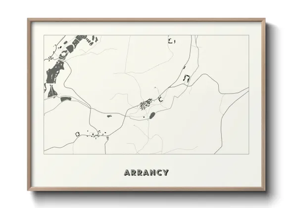 Une affiche de carte sur Arrancy