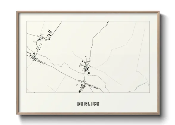Une affiche de carte sur Berlise