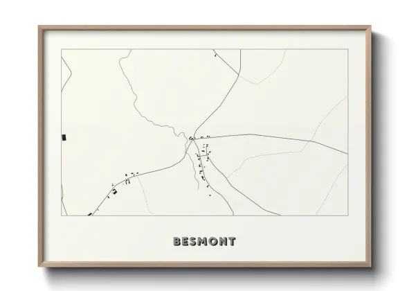 Une affiche de carte sur Besmont