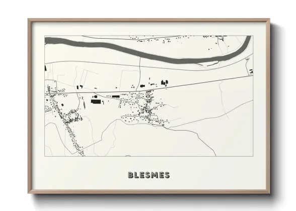 Une affiche de carte sur Blesmes