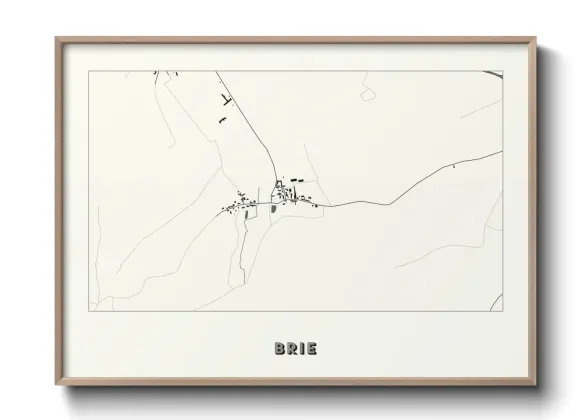 Une affiche de carte sur Brie