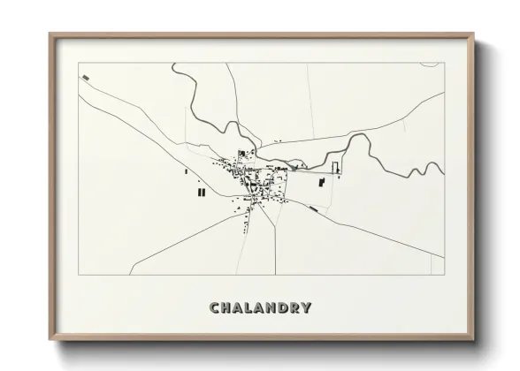 Une affiche de carte sur Chalandry