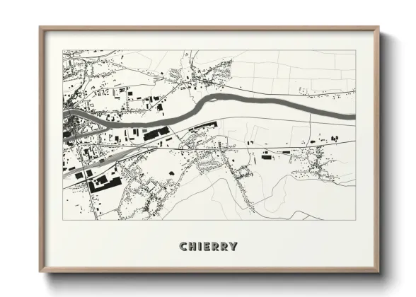 Une affiche de carte sur Chierry